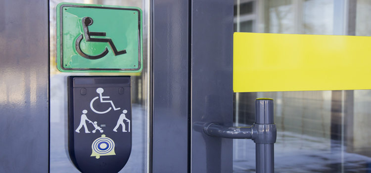 automatic handicap door opener in Stanford