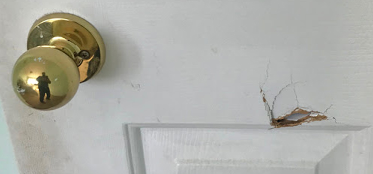 interior door hole repair Stanford