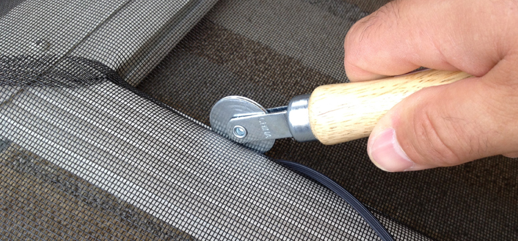 metal screen door repair in Stanford